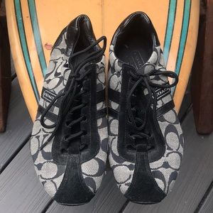 Black coach shoes
